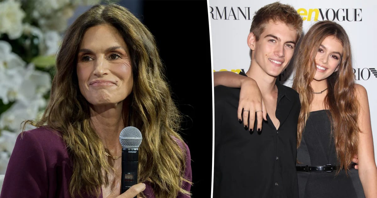 Preview image from Page Six for Cindy Crawford gushed about kids Kaia and Presley's close bond in interview months before he died